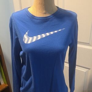 Nike  Vibrant Blue Long Sleeve Tee